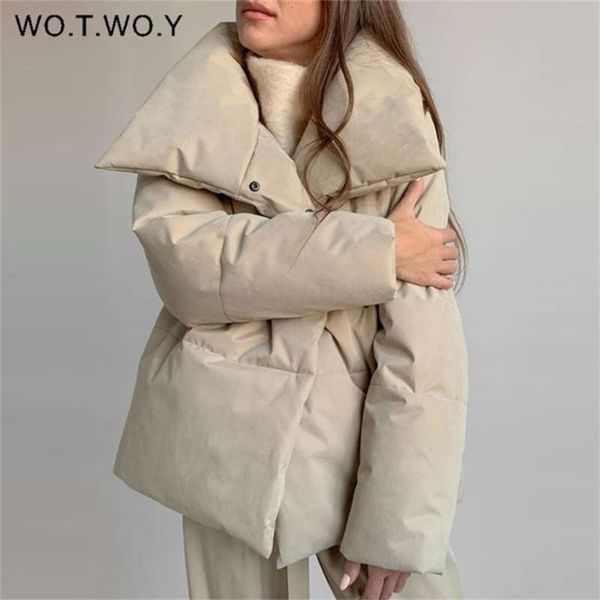wotwoy thickening oversized winter jacket women cotton liner cropped padded parkas female warm coats casual windbreakers 210927, Black
wotwoy thickening oversized winter jacket women cotton liner cropped padded parkas female warm coats casual windbreakers 210927, Black
