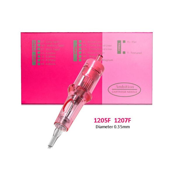 tattoo needles 20pcs disposable cartridge 1205f 1207f diameter 0.35mm for machine
tattoo needles 20pcs disposable cartridge 1205f 1207f diameter 0.35mm for machine