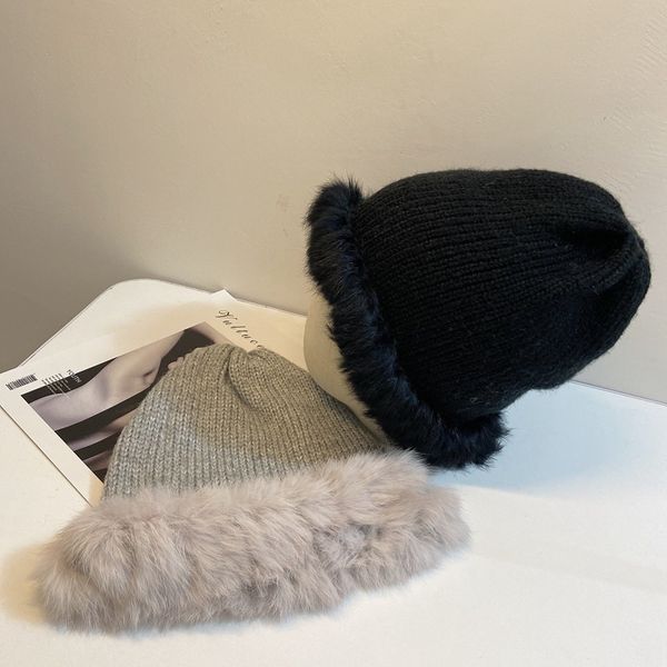 autumn and winter sweet versatile warm pure color plush knitted hat women's literature art ear protection windproof black friday deals, Blue;gray
autumn and winter sweet versatile warm pure color plush knitted hat women's literature art ear protection windproof black friday deals, Blue;gray