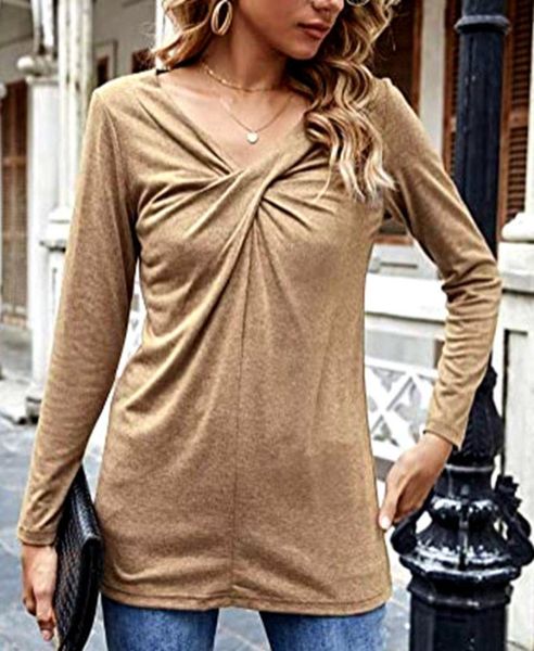 women's t-shirt the fall of 2021 plus fashion women pure color v is gotten loose autumn t shirts ladies long sleeve winter kink t-shir, White
women's t-shirt the fall of 2021 plus fashion women pure color v is gotten loose autumn t shirts ladies long sleeve winter kink t-shir, White