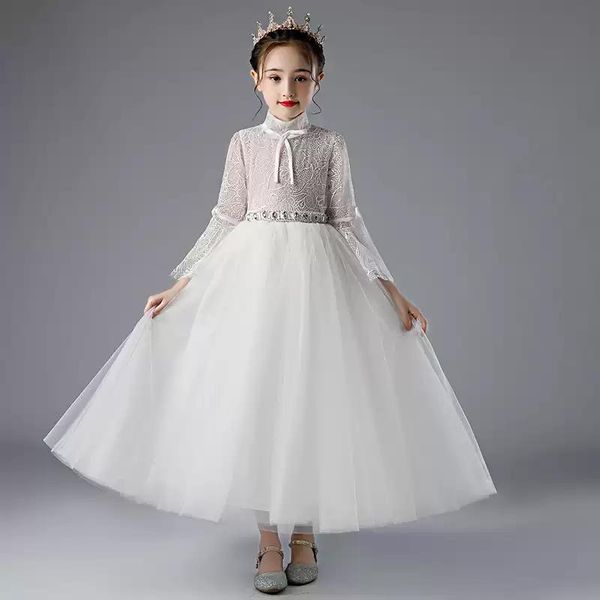 girl's dresses flower girl illusion full luxury white princess floor-length tulle lace crystal embroidery elegant kids party gown h412, Red;yellow
girl's dresses flower girl illusion full luxury white princess floor-length tulle lace crystal embroidery elegant kids party gown h412, Red;yellow