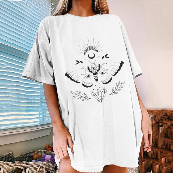 women's t-shirt sun moon printed t-shirts women summer 2021 graphic t shirts vintage loose crew neck short sleeve harajuku #t2p, White
women's t-shirt sun moon printed t-shirts women summer 2021 graphic t shirts vintage loose crew neck short sleeve harajuku #t2p, White