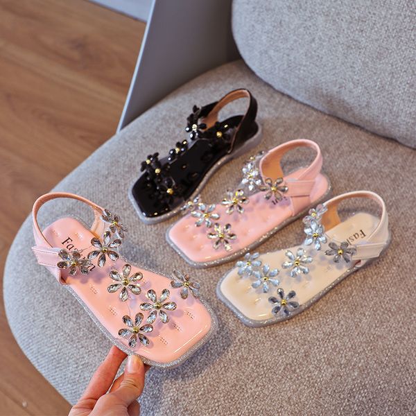 70% off factory online girls fashion sandals 2021 summer new girls rhinestone flower open toe princess shoes middle school children's s, Black
70% off factory online girls fashion sandals 2021 summer new girls rhinestone flower open toe princess shoes middle school children's s, Black
