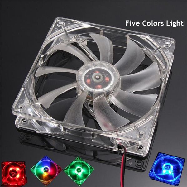 electric fans five colors light pc computer fan quad 4 led 120mm case cooling mod quiet molex connector cpu cooler
electric fans five colors light pc computer fan quad 4 led 120mm case cooling mod quiet molex connector cpu cooler