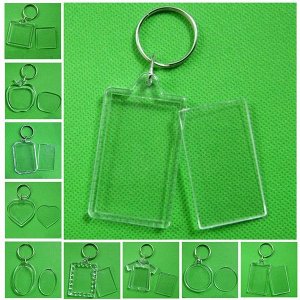 keychains fashion acrylic insert po picture frame keyrings rectangle transparent blank keychain diy split ring key chain gift, Silver
keychains fashion acrylic insert po picture frame keyrings rectangle transparent blank keychain diy split ring key chain gift, Silver