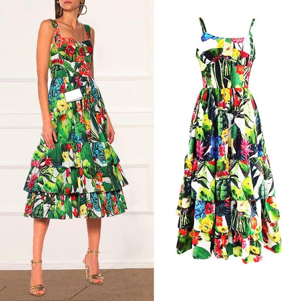 casual dresses small condole belt dress backless falbala female show thin waist printing summer cake of the, Black;gray
casual dresses small condole belt dress backless falbala female show thin waist printing summer cake of the, Black;gray