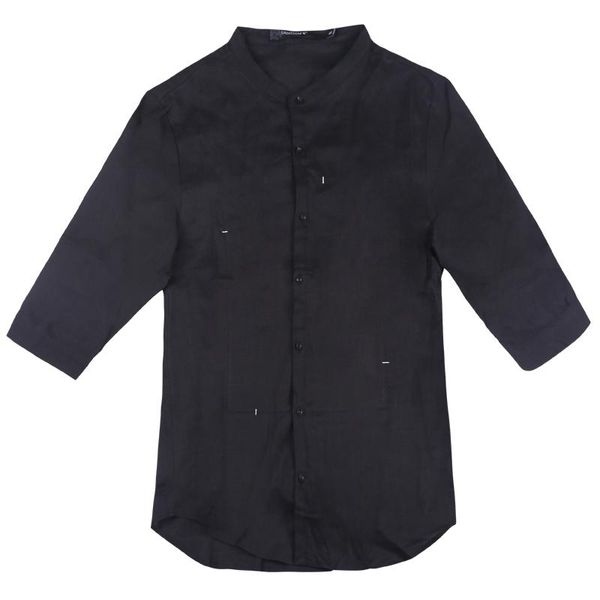 men's casual shirts shirt fashion ramie medium sleeve double layer cloth no pocket solid color formal, White;black
men's casual shirts shirt fashion ramie medium sleeve double layer cloth no pocket solid color formal, White;black