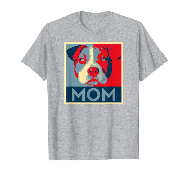 pitbull mom dog lover pit bull rescuer gift for mother t-shirt, White;black