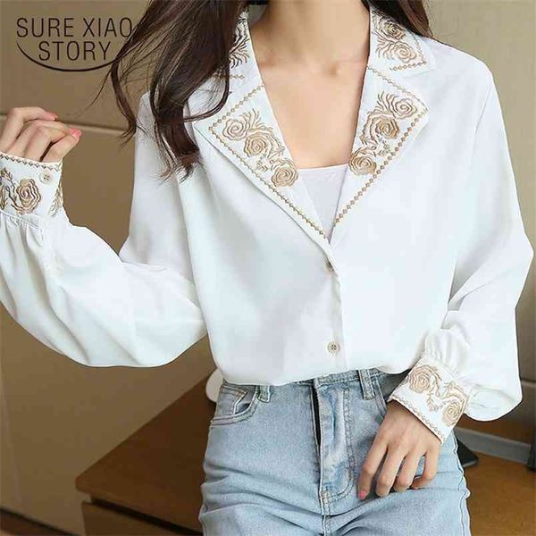 spring elegant blouse women embroidery floral female office lady casual korean long sleeve shirt fashion 12479 210421, White
spring elegant blouse women embroidery floral female office lady casual korean long sleeve shirt fashion 12479 210421, White