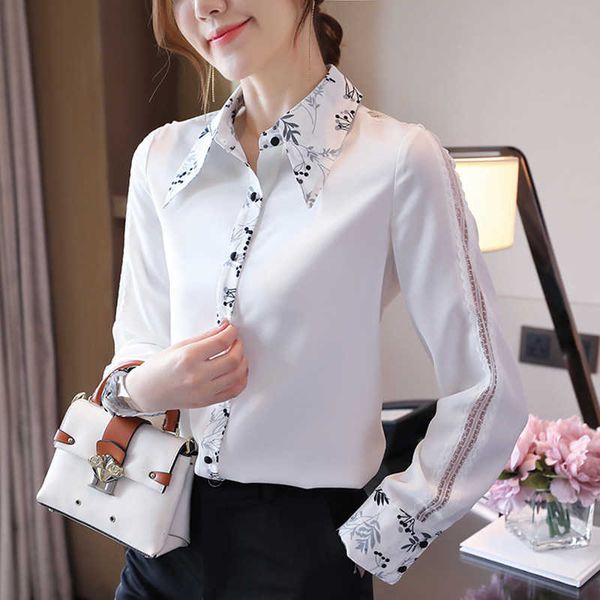 korean chiffon women shirts white shirt long sleeve woman embroidery print blouse plus size blouses 210531
korean chiffon women shirts white shirt long sleeve woman embroidery print blouse plus size blouses 210531