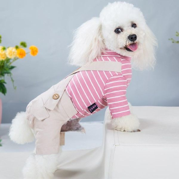 dog apparel clothes spring doggie casual pants colorful stripe soft suit puppy jumpsuits small medium pet couple four-legged coat
dog apparel clothes spring doggie casual pants colorful stripe soft suit puppy jumpsuits small medium pet couple four-legged coat