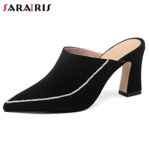 dress shoes sarairis daily casual slip-on heeled mules women high heels ladies elegant concise mixed-color, Black
dress shoes sarairis daily casual slip-on heeled mules women high heels ladies elegant concise mixed-color, Black