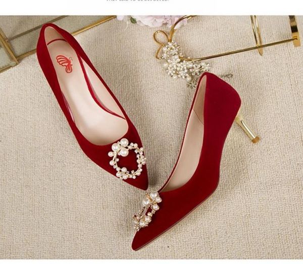 2021 spring and autumn shoes with new style high heel fine heel pointed end women's shoes@1022, Black
2021 spring and autumn shoes with new style high heel fine heel pointed end women's shoes@1022, Black