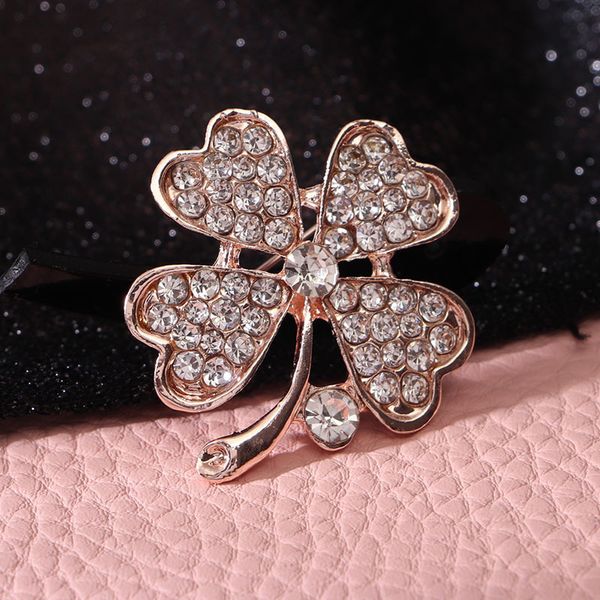 brooch four leaf grass women's fashion, simple and versatile gold collar buckle, small brooch, light flower pin,, Gray
brooch four leaf grass women's fashion, simple and versatile gold collar buckle, small brooch, light flower pin,, Gray