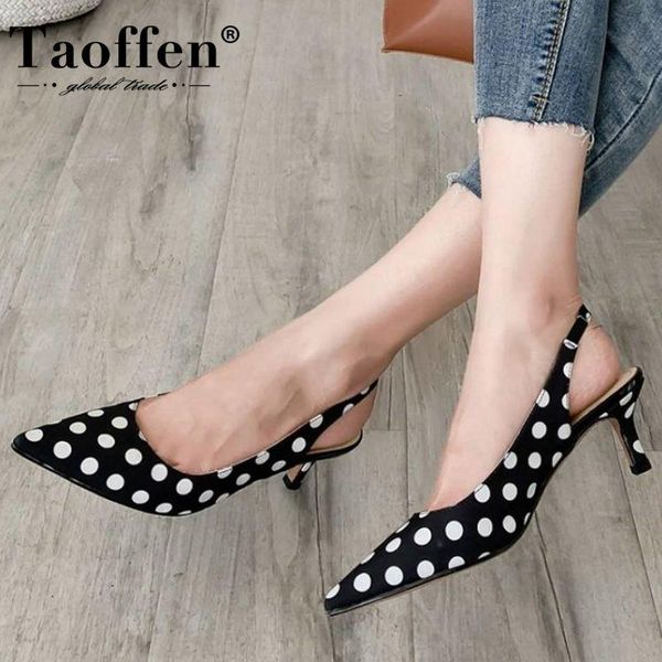 taoffen fashion women real leather sandals high heel shoes pointed toe slip on office ladies female footwear size 33-40, Black
taoffen fashion women real leather sandals high heel shoes pointed toe slip on office ladies female footwear size 33-40, Black