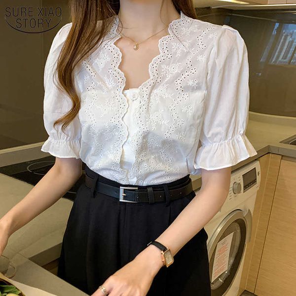 summer versatile v-neck fashion women lace shirt hollow white blouse splicing short sleeve shirt for women flare sleeve 13984 210527
summer versatile v-neck fashion women lace shirt hollow white blouse splicing short sleeve shirt for women flare sleeve 13984 210527