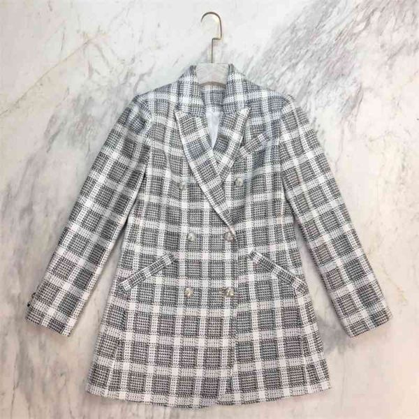 autumn winter new blazer normal version and fashion design plaid blazer for ladies and femme 210330, White;black
autumn winter new blazer normal version and fashion design plaid blazer for ladies and femme 210330, White;black