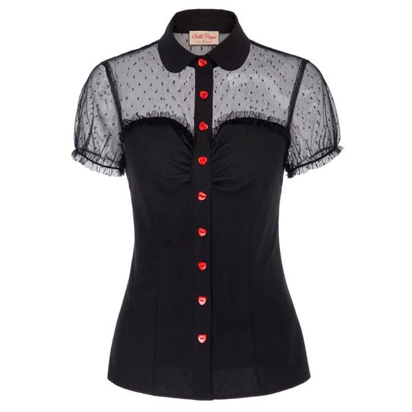 women's blouses & shirts 1x women's short sleeve lapel collar red buttons mesh ruched bodice patchwork, White
women's blouses & shirts 1x women's short sleeve lapel collar red buttons mesh ruched bodice patchwork, White