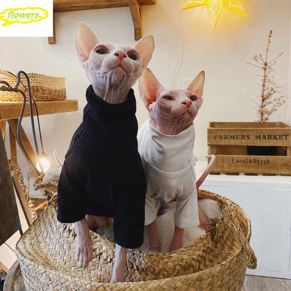 cat costumes clothes sphinx cotton anti-allergy clothing summer black white shirt for pet t-shirt
cat costumes clothes sphinx cotton anti-allergy clothing summer black white shirt for pet t-shirt