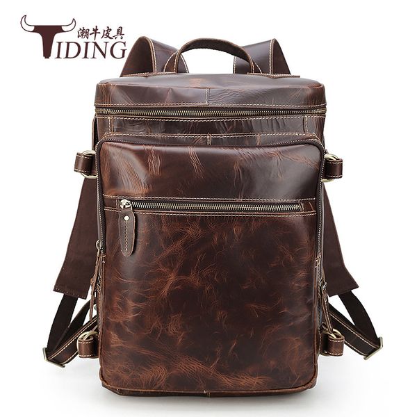 color changing oilskin men's large capacity 16 inch computer bag head travel backpack leather 3035
color changing oilskin men's large capacity 16 inch computer bag head travel backpack leather 3035