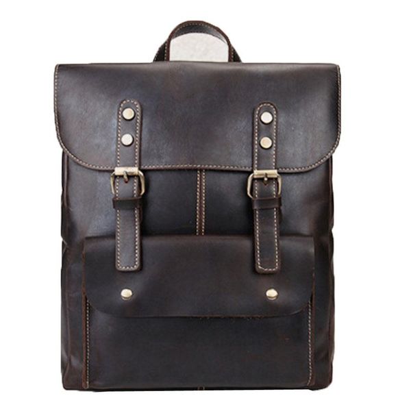 backpack genuine leather color rucksack vintage large capacity knapsack computer trend travel bag
backpack genuine leather color rucksack vintage large capacity knapsack computer trend travel bag