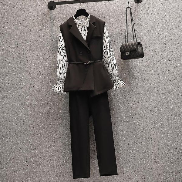 women's two piece pants plus size elegant knot women business suit autumn office lace up stripes ladies suits blazer fashion female pan, White
women's two piece pants plus size elegant knot women business suit autumn office lace up stripes ladies suits blazer fashion female pan, White