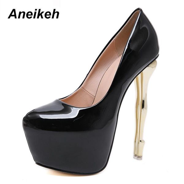 dress shoes aneikeh 2021 spring platforms pumps woman patent leather fetish thin high heel round head stripper party wedding shoe, Black
dress shoes aneikeh 2021 spring platforms pumps woman patent leather fetish thin high heel round head stripper party wedding shoe, Black