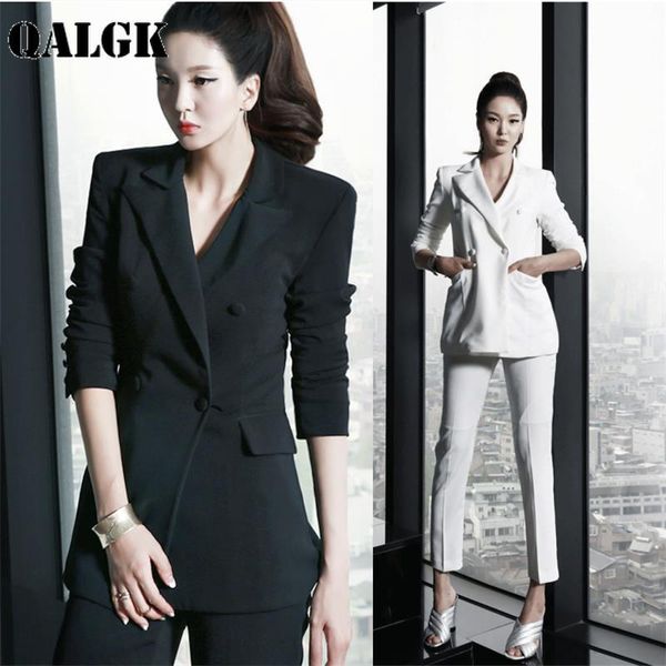 women's suits & blazers 2021nieuwe mode vrouwen office business suite formele uniformen elegante comfort pakken pak + broek tweedelige, White;black
women's suits & blazers 2021nieuwe mode vrouwen office business suite formele uniformen elegante comfort pakken pak + broek tweedelige, White;black