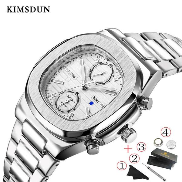 men's watch sports stainless steel strap military chronograph multi-function luxury quartz mens watches waterproof clock wristwatches, Slivery;brown
men's watch sports stainless steel strap military chronograph multi-function luxury quartz mens watches waterproof clock wristwatches, Slivery;brown