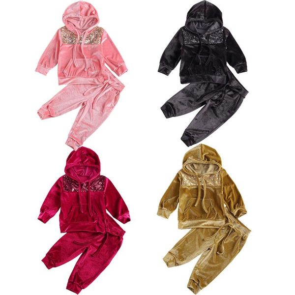 clothing sets 2-6years autumn winter baby girls clothes 4 colors velvet sequined patchwork hooded pullover pants set, White
clothing sets 2-6years autumn winter baby girls clothes 4 colors velvet sequined patchwork hooded pullover pants set, White