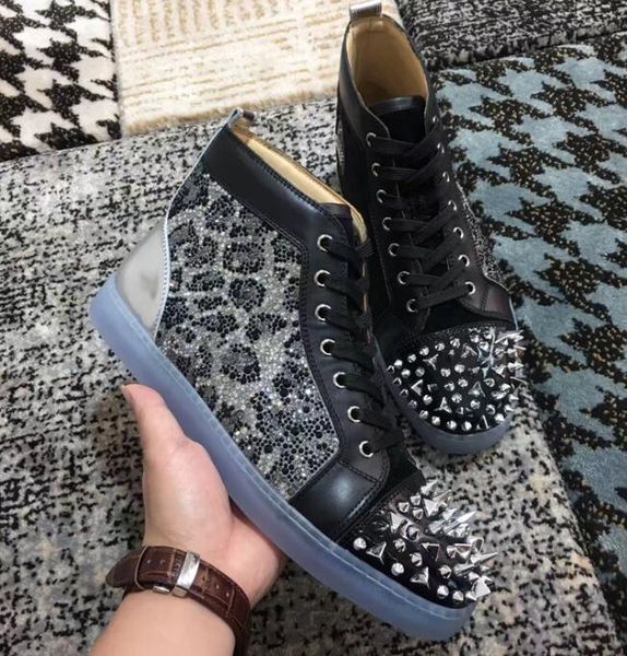 luxury designer red sole sneakers men's colorful crystal wedding party dress casual shoes formal shoelace box, Black
luxury designer red sole sneakers men's colorful crystal wedding party dress casual shoes formal shoelace box, Black