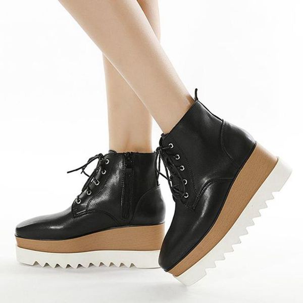 boots arrivals platform wedges heels leisure casual footwear chic winter shoes women ankle boot female, Black
boots arrivals platform wedges heels leisure casual footwear chic winter shoes women ankle boot female, Black