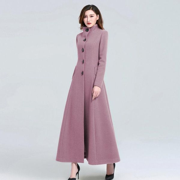 women's wool & blends solid slim plus size long sleeve coat women 2021 fashion autumn winter warm trench female woolen overcoat, Black
women's wool & blends solid slim plus size long sleeve coat women 2021 fashion autumn winter warm trench female woolen overcoat, Black