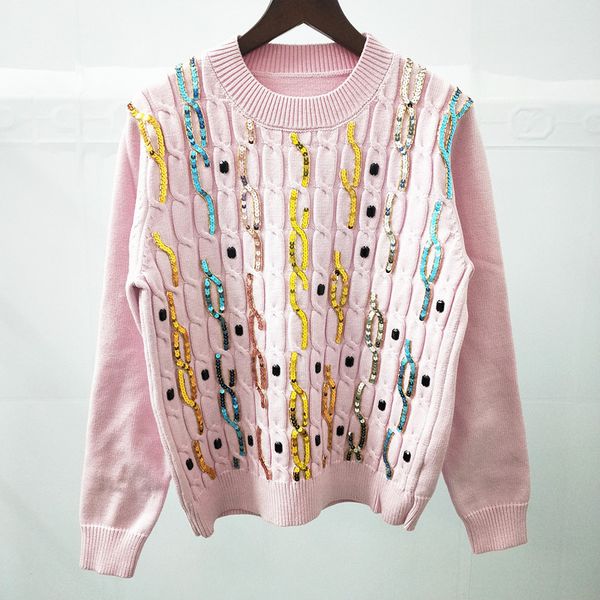 59% off factory outlet store winter sequin pin bead round neck long sleeve knitted for women, White;black
59% off factory outlet store winter sequin pin bead round neck long sleeve knitted for women, White;black