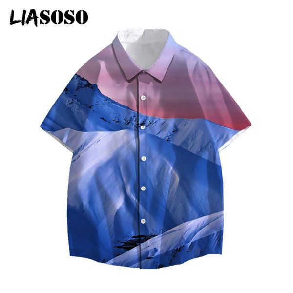 men's casual shirts liasoso 3d print summer men fashion hawaiian short-sleeve holiday streetwear beautiful snow mountain women, White;black
men's casual shirts liasoso 3d print summer men fashion hawaiian short-sleeve holiday streetwear beautiful snow mountain women, White;black