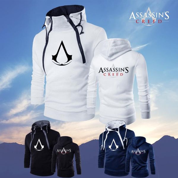 men's hoodies & sweatshirts assassin men hoodie fall winter print motorcycle wear long sleeve double-stranded zipper sportswear, Black
men's hoodies & sweatshirts assassin men hoodie fall winter print motorcycle wear long sleeve double-stranded zipper sportswear, Black