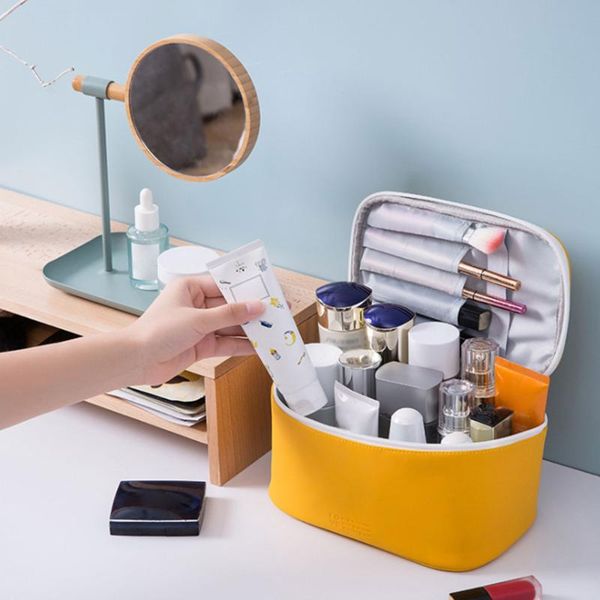 travel cosmetic bags makeup case with handle organizer compartments portable waterproof storage boxes & bins
travel cosmetic bags makeup case with handle organizer compartments portable waterproof storage boxes & bins