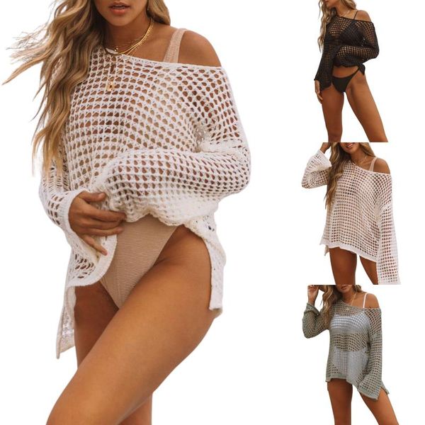women's swimwear beachwear loungewear loose fit blouse tunic birthday holiday gift female summer clothes bikini bathing suit solid colo, White;black
women's swimwear beachwear loungewear loose fit blouse tunic birthday holiday gift female summer clothes bikini bathing suit solid colo, White;black