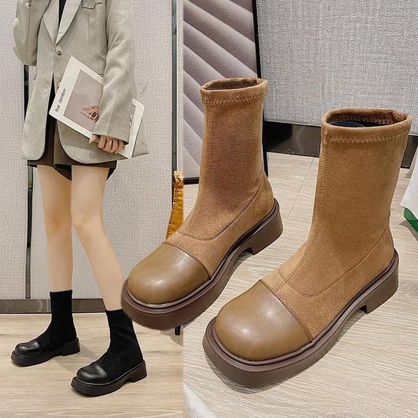 boots fashion sock for women black brown ankle 2021 designer ladies slip on square low heels female shoes
boots fashion sock for women black brown ankle 2021 designer ladies slip on square low heels female shoes