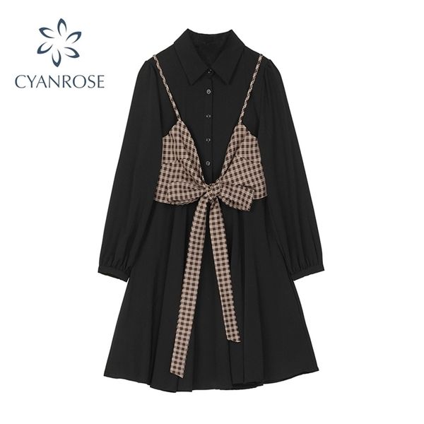 shirt dress women long sleeve autumn winter elegant button turn-down collar office ladies casual breasted vestidos chic dresses 210515, Black;gray
shirt dress women long sleeve autumn winter elegant button turn-down collar office ladies casual breasted vestidos chic dresses 210515, Black;gray