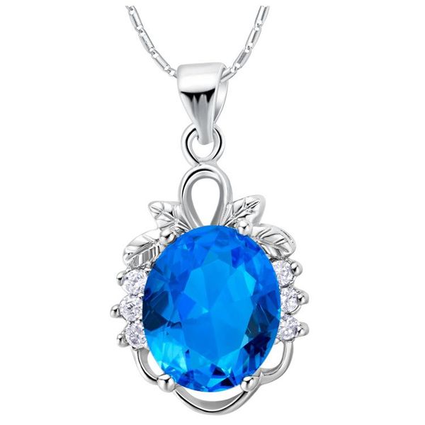 romantic women jewelry style white gold colou fashion chains light blue crystal necklace twisted round pendant n834 necklaces, Silver
romantic women jewelry style white gold colou fashion chains light blue crystal necklace twisted round pendant n834 necklaces, Silver