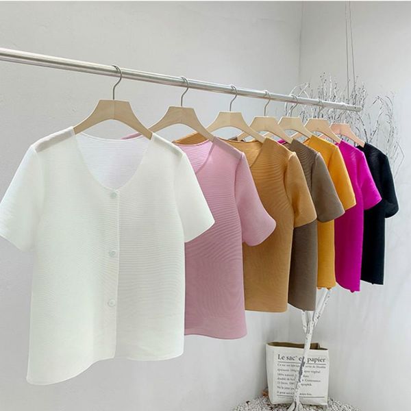 women's jackets jacket for women plus size 45-75kg summer solid color stretch loose miyake pleated clothes single breasted short sleeve, Black;brown
women's jackets jacket for women plus size 45-75kg summer solid color stretch loose miyake pleated clothes single breasted short sleeve, Black;brown