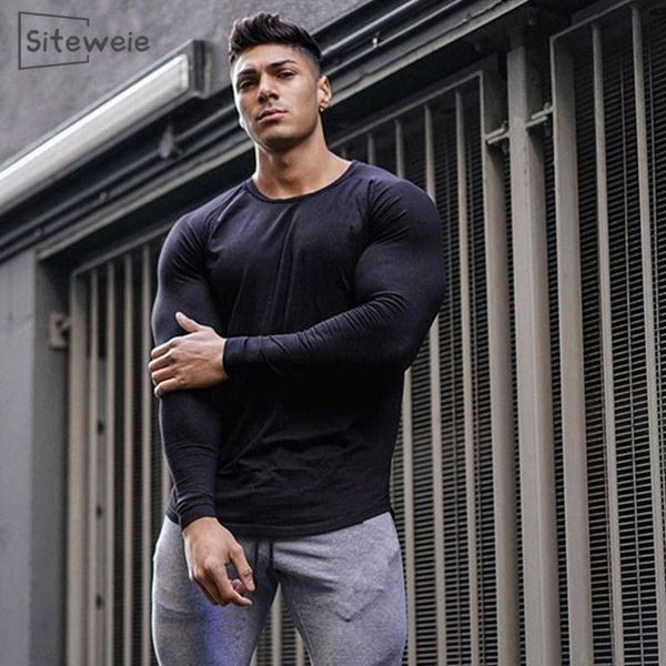 men's t-shirts siteweie simple personality brothers leisure sports long-sleeved t-shirt stretch slim l656, White;black
men's t-shirts siteweie simple personality brothers leisure sports long-sleeved t-shirt stretch slim l656, White;black