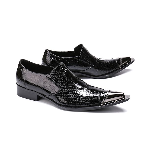 new classic man dress shoes men genuine leather black python skin wedding formal iron toe loafers oxford shoes calzado hombre
new classic man dress shoes men genuine leather black python skin wedding formal iron toe loafers oxford shoes calzado hombre