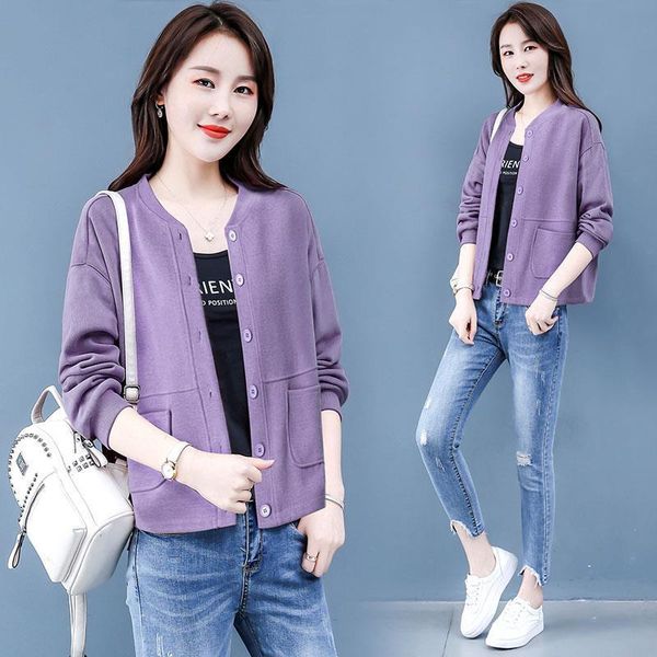 women's jackets women 2021 apring fashion solid color short female loose baseball coats ladies long sleeve overcoats w197, Black;brown
women's jackets women 2021 apring fashion solid color short female loose baseball coats ladies long sleeve overcoats w197, Black;brown