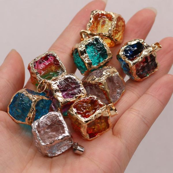 charms natural semi-precious stone square crystal pendant 25x25mm for jewelry making necklaces accessories gift, Bronze;silver
charms natural semi-precious stone square crystal pendant 25x25mm for jewelry making necklaces accessories gift, Bronze;silver