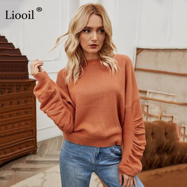 women's sweaters casual knitted short sweater woman 2021 autumn winter ruched long sleeve o neck female solid color knitwear and pullov, White;black
women's sweaters casual knitted short sweater woman 2021 autumn winter ruched long sleeve o neck female solid color knitwear and pullov, White;black