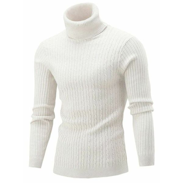 mens turtleneck sweater autumn winter mens rollneck warm knitted sweater keep warm men jumper style, White;black
mens turtleneck sweater autumn winter mens rollneck warm knitted sweater keep warm men jumper style, White;black