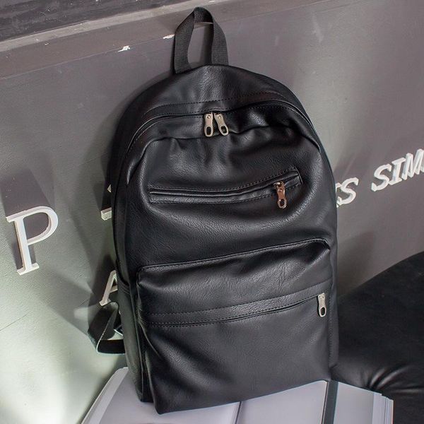 backpack the vintage simple soft leather men's fashion trends college student bag traveling computer
backpack the vintage simple soft leather men's fashion trends college student bag traveling computer