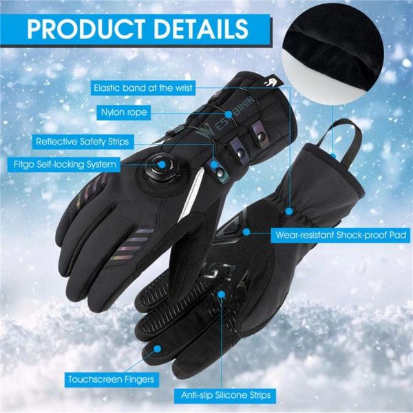 cycling gloves windproof autumn winter touch screen sport thickened warm riding motorcycle, Black
cycling gloves windproof autumn winter touch screen sport thickened warm riding motorcycle, Black